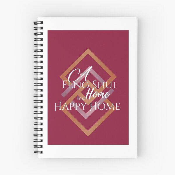 Item preview, A Feng Shui Home is a Happy Home Burgundy designed and sold by InteriorTherapy.
