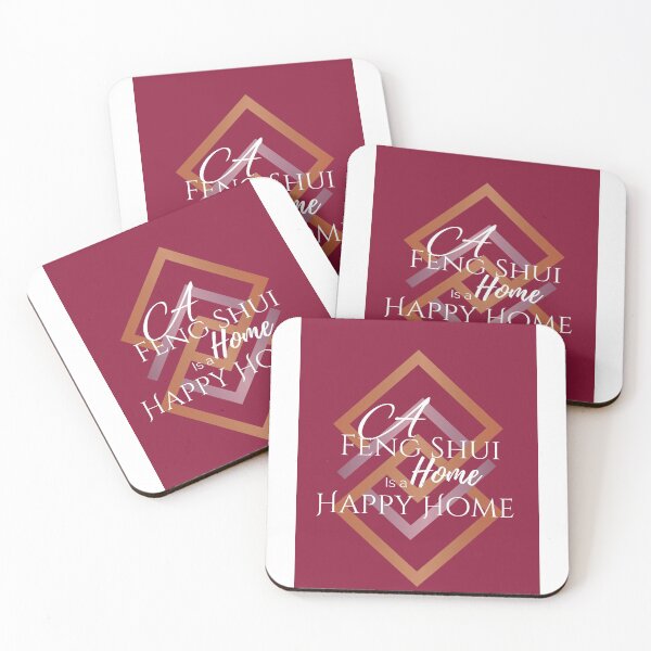 Item preview, A Feng Shui Home is a Happy Home Burgundy designed and sold by InteriorTherapy.