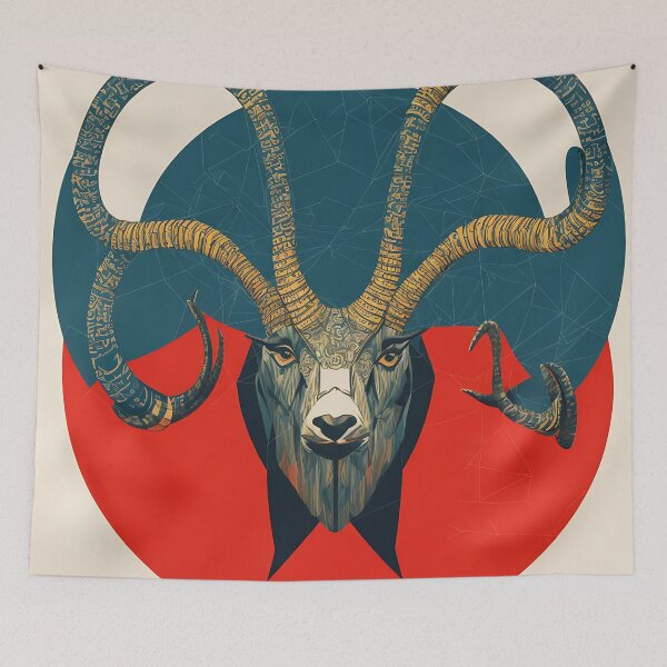 Item preview, Ibex logo, geometric, vector, symmetrical, minimalism designed and sold by DrawItOnce.