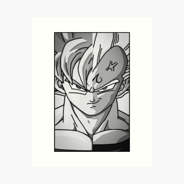 Dragon Ball Super Shonen Anime Kakarot Manga Panel Art B&W Art Print for  Sale by CataclasticArts ;)