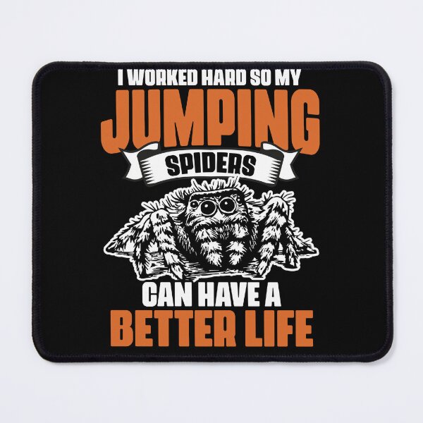 Item preview, I Work Hard Funny Jumping Spider Collector A Salticidae Fan designed and sold by Nessshirts.