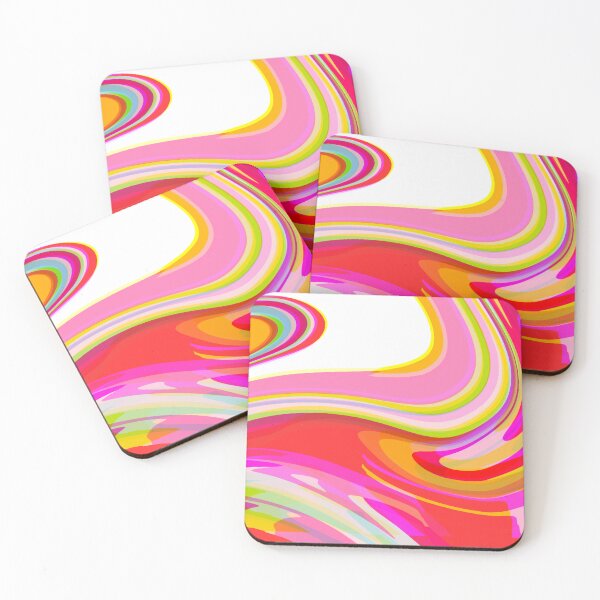 Item preview, Orange, Sunset Tones, Pink, Yellow, Multicolor and White Marble Pattern Design designed and sold by theprintedclub.