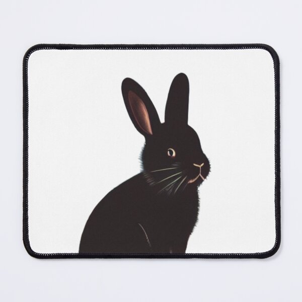 Item preview, Black Otter Netherland Dwarf Bunny Lovely Cute Black Vintage Rabbit designed and sold by wigobun.