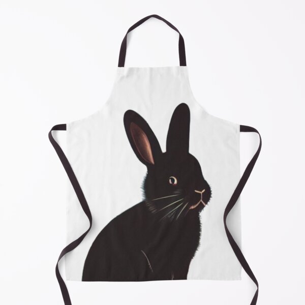 Item preview, Black Otter Netherland Dwarf Bunny Lovely Cute Black Vintage Rabbit designed and sold by wigobun.
