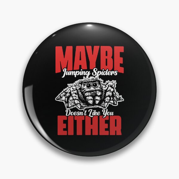 Item preview, Funny Jumping Spiders Doesn't Like You Either Salticidae Fan designed and sold by Nessshirts.
