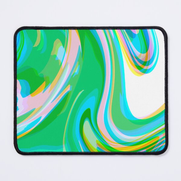 Item preview, Green, Turquoise, Pink, Blue and White Marble Pattern Design designed and sold by theprintedclub.
