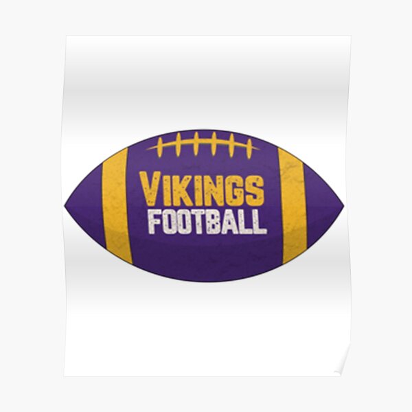 Minnesota Vikings Sports Poster, Minnesota Vikings Artwork, VIKINGS in –  McQDesign