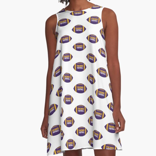 Minnesota Vikings Women's Sleeveless Tunic Dress Casual Keyhole Neck Dress  Gift