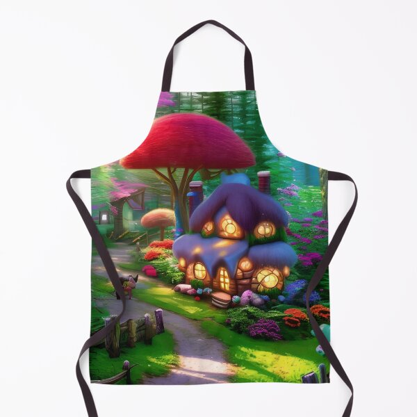Item preview, Whimsical Cottage in the Forest - Colorful designed and sold by wynter57.
