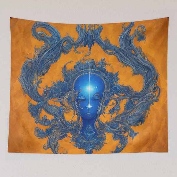Item preview, Aquarius zodiac sign, illustrative art, concept art designed and sold by LoveZodiac.
