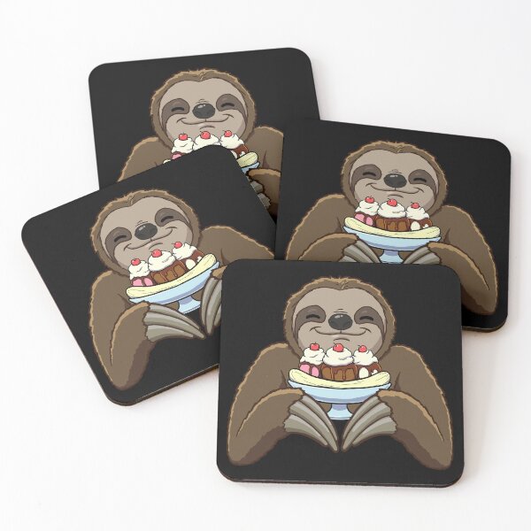 Item preview, Sloth eating a Banana Split designed and sold by jonmlam.