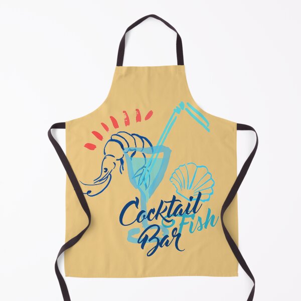 Item preview, Cocktails Bar and Fish Red Blue Beach designed and sold by ChristinasMess.