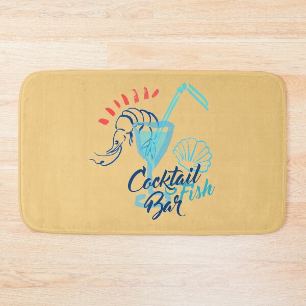 Item preview, Cocktails Bar and Fish Red Blue Beach designed and sold by ChristinasMess.