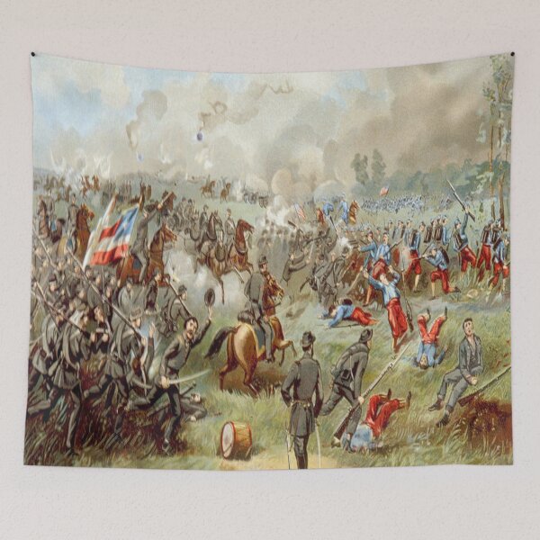 Item preview, American Civil War - Battle of Bull Run - 1861 - Art Print Design designed and sold by TheHappyK.