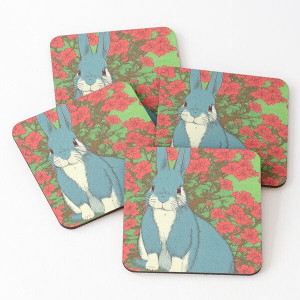 Item preview, Beautiful Floral Mini Rex Bunny Rabbit in Nature designed and sold by wigobun.