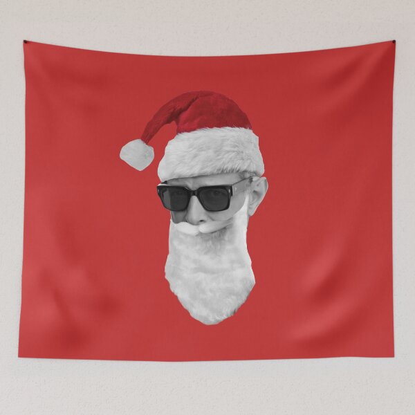 Item preview, Santa Jeff Goldblum - on Red designed and sold by boltjesdesign.
