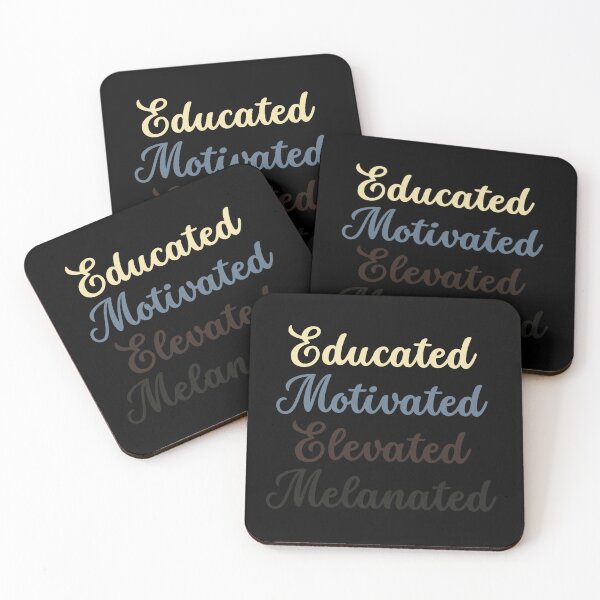 Item preview, Educated motivated elevated melanated designed and sold by Shambusiness.