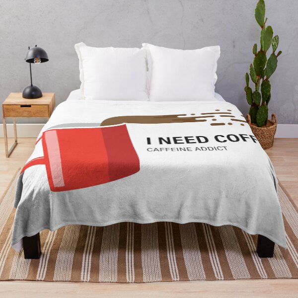 Item preview, Red cup with I need coffee, Caffeine addict designed and sold by Wissanu Mushtaprate.