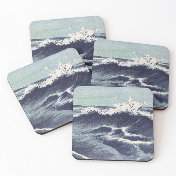 Item preview, Vintage Japanese Ocean waves (1878-1940)  by Uehara Konen designed and sold by BossyCatHome.
