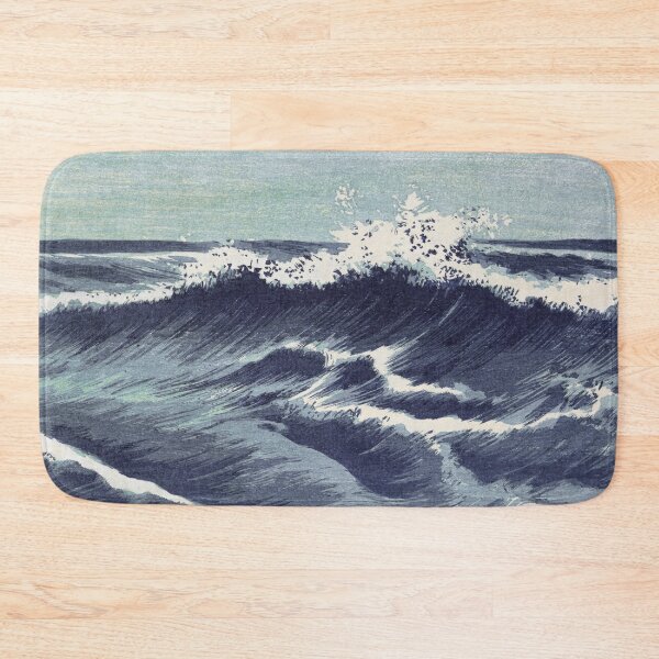 Item preview, Vintage Japanese Ocean waves (1878-1940)  by Uehara Konen designed and sold by BossyCatHome.