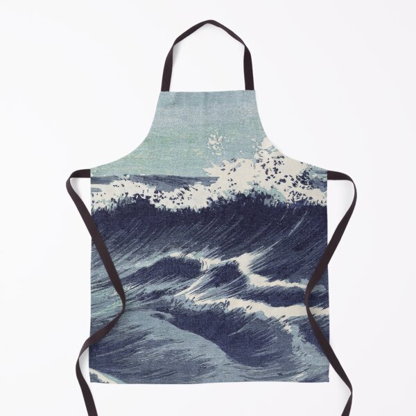 Item preview, Vintage Japanese Ocean waves (1878-1940) by Uehara Konen designed and sold by BossyCatHome.