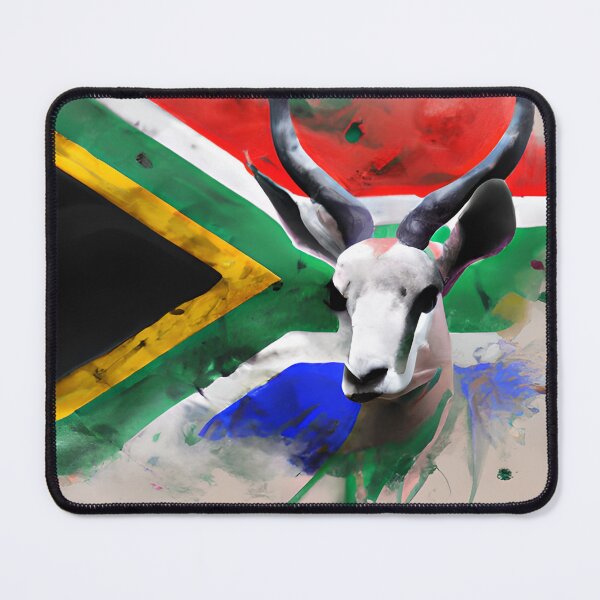 Item preview, Springbok with South African flag, Bokke designed and sold by Huesoffun.