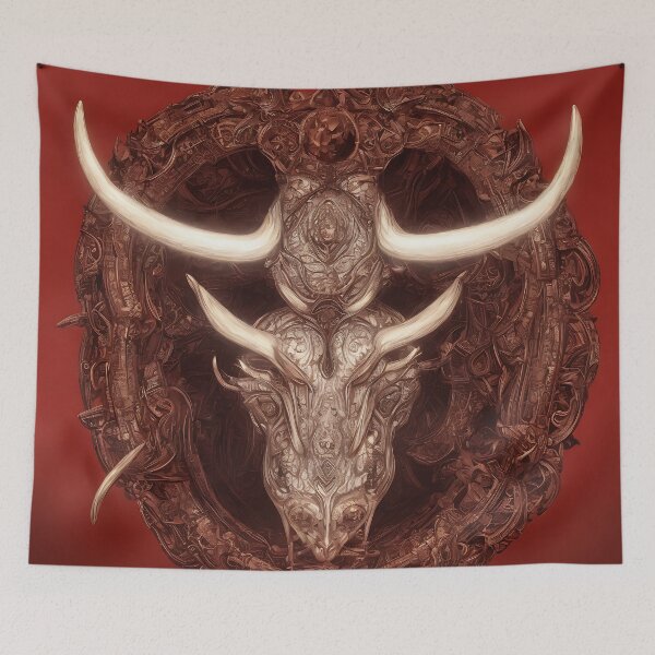 Item preview, Taurus zodiac sign, illustrative art, concept art designed and sold by LoveZodiac.