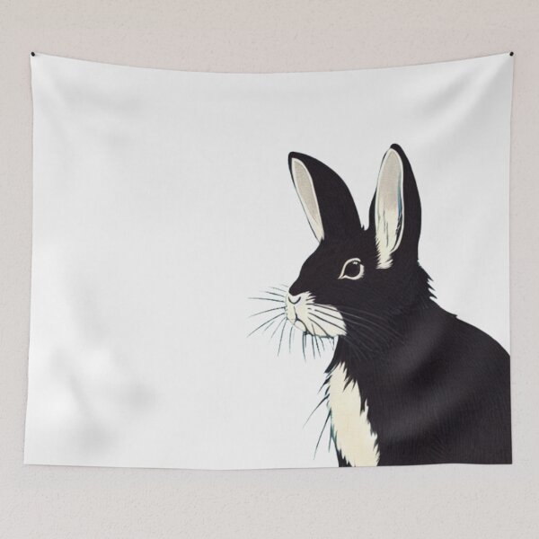Item preview, Funny Black Mini Rex Rabbit American Bunny Cute Giant Bunny Mom designed and sold by wigobun.