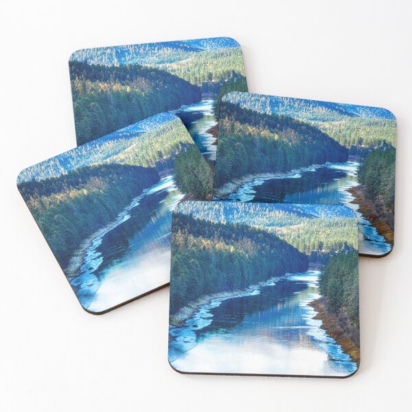 Item preview, The Clark Fork Winding Through the Mountains - Montana designed and sold by Kathy Weaver.