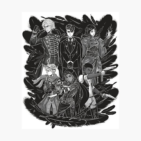 Inktober: Six of Crows Photographic Print
