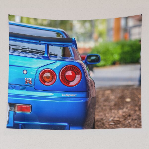 Item preview, Nissan Skyline R34 GTR Poster – Iconic JDM Godzilla Art designed and sold by Road To Track.