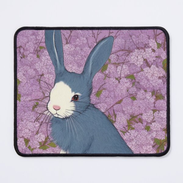 Item preview, Purple and Lilac Flowers Mini Rex Rabbit Bunny Cute Bunny Mom designed and sold by wigobun.