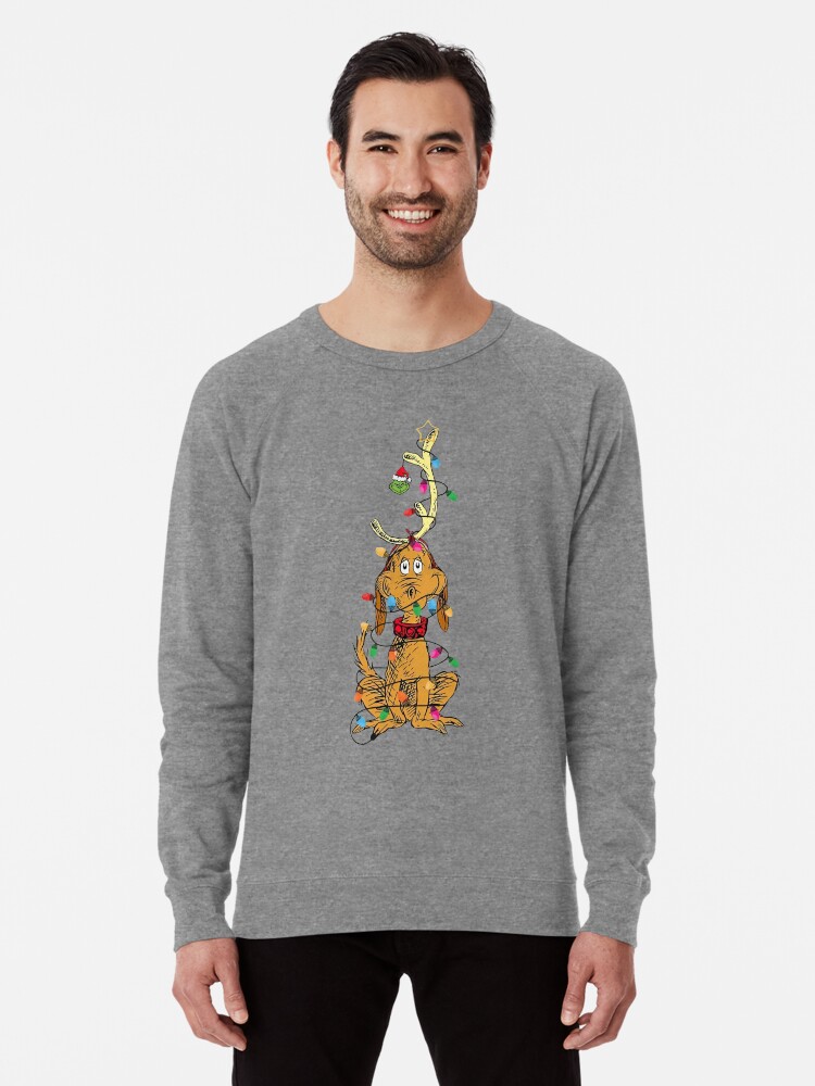 Thumbnail 2 of 5, Lightweight Sweatshirt, Dog Christmas Light designed and sold by AprilBerlin99.