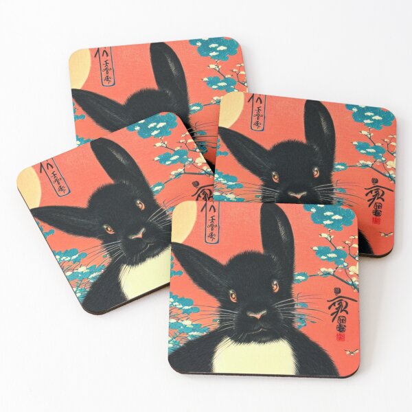 Item preview, Black Otter Netherland Dwarf Rabbit Giant Bunny in Nature designed and sold by wigobun.