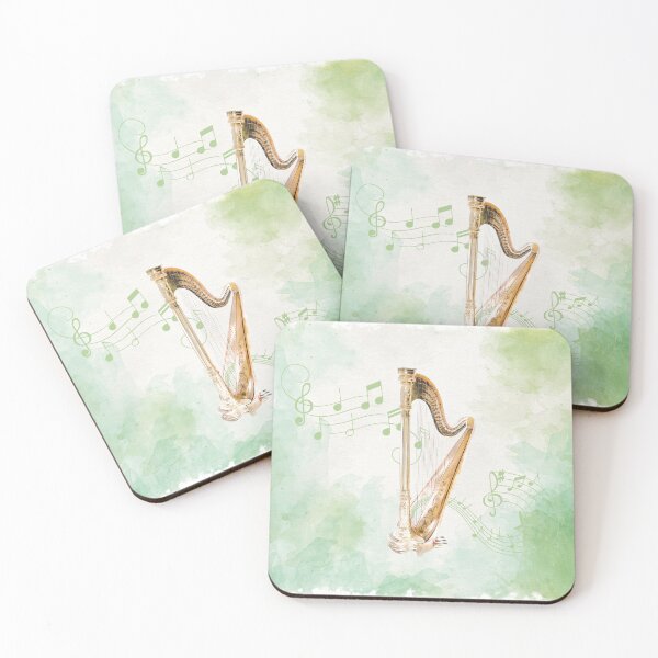 Item preview, harp designed and sold by piesdesignart.