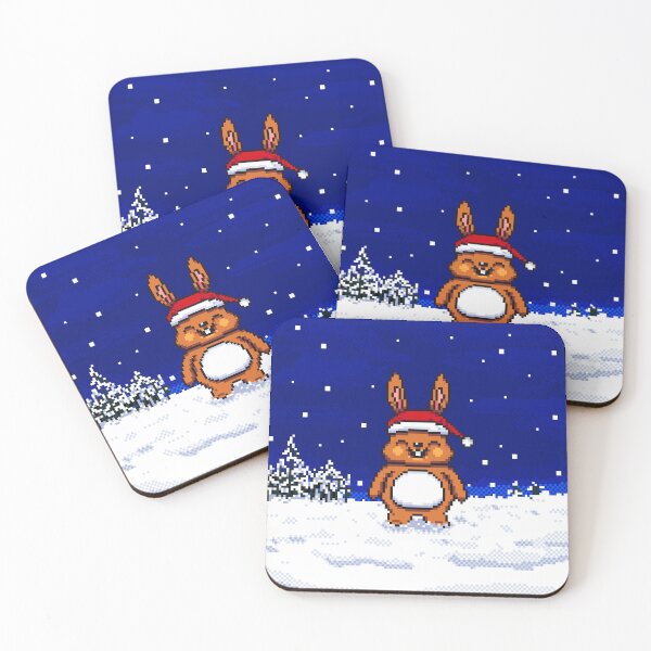 Item preview, Xmas Cute Bunny Toon - Pixel Art designed and sold by Retroperks.