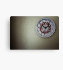 czech retro wall clock Leinwanddruck