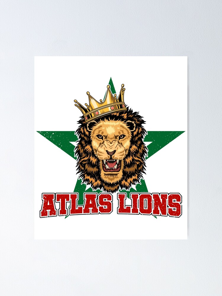 Morocco The Atlas Lions National Football Team Logo Shirt - Ink In Action