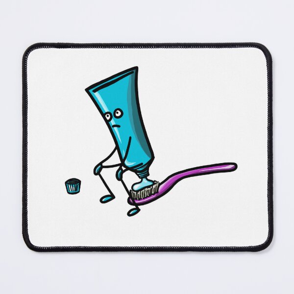 Item preview, Toothpaste doing business on a toothbrush - Dental designed and sold by guaka-molly.