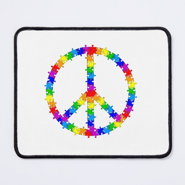 Item preview, Peace Sign Jigsaw Style T-Shirt and Apparel Textile Design nickbrayimges designed and sold by nickbrayimages.