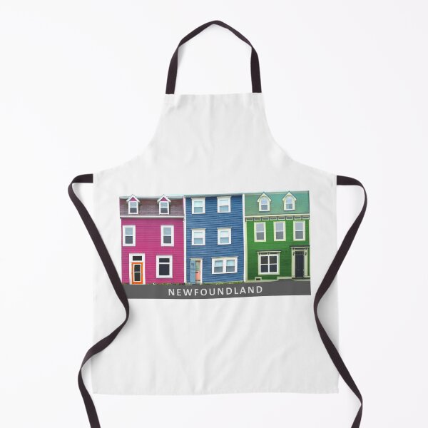 Item preview, NEWFOUNDLAND Pink Blue Green Row Houses designed and sold by Corshe.