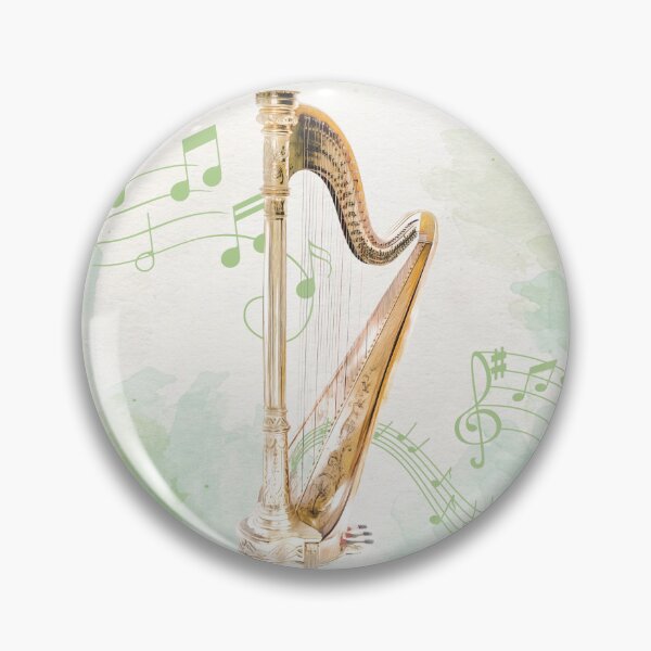 Item preview, harp designed and sold by piesdesignart.