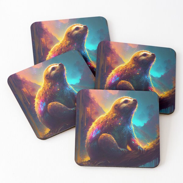 Item preview, Rainbow Sloth designed and sold by ExaltedDeityArt.