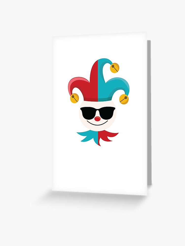 Carte De Vœux Emoji Joker Par Hippoemo Redbubble