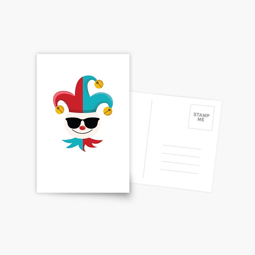 Carte De Vœux Emoji Joker Par Hippoemo Redbubble