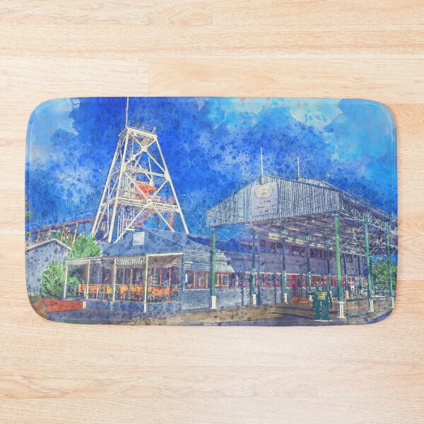 Item preview, Central Deborah Gold Mine and Tram Stop - Artists Watercolor and Sketch - Bendigo, Victoria designed and sold by Steven Jodoin.