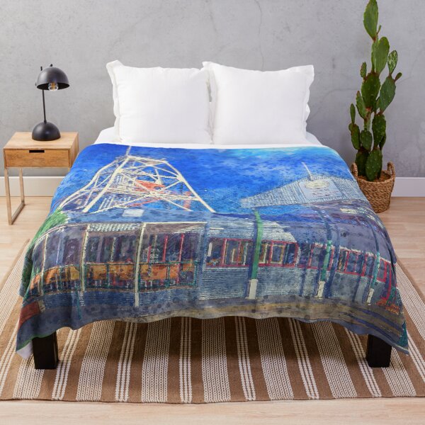 Item preview, Central Deborah Gold Mine and Tram Stop - Artists Watercolor and Sketch - Bendigo, Victoria designed and sold by Steven Jodoin.