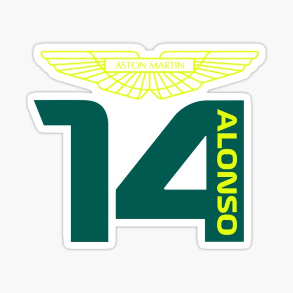 Fernando Alonso Aston Martin F1 2023 Sticker