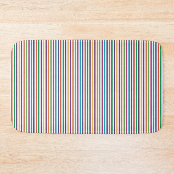 Item preview, Summer Vibrant Rainbow Stripes Repeat Pattern Print designed and sold by MoePark.