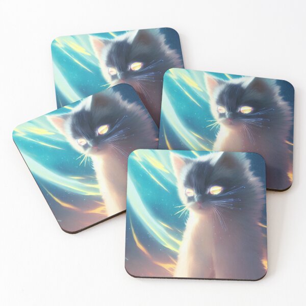Item preview, Anime cat form of light from the nebula cat in space meow art designed and sold by ValleyDream.